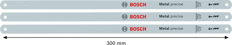 Bosch300 毫米鋼鋸片套裝，用於精確切割金屬。