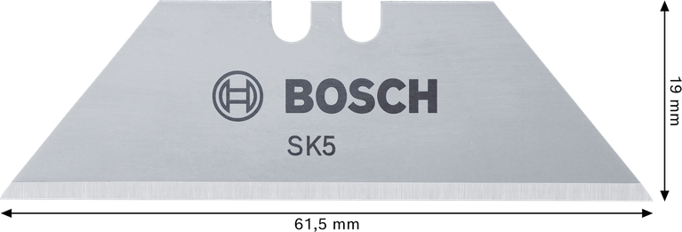 Bosch梯形刀片 SK5 鋼 61.5 毫米，適用於折疊刀。