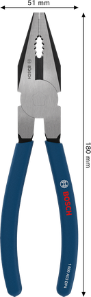 Bosch組合鉗，帶浸膠防滑手柄，180 毫米。