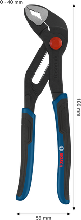 Bosch水泵鉗 180 毫米，具有多組分手柄。