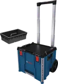 BoschL-BOXX Contractor 帶托盤的滾動工具箱。