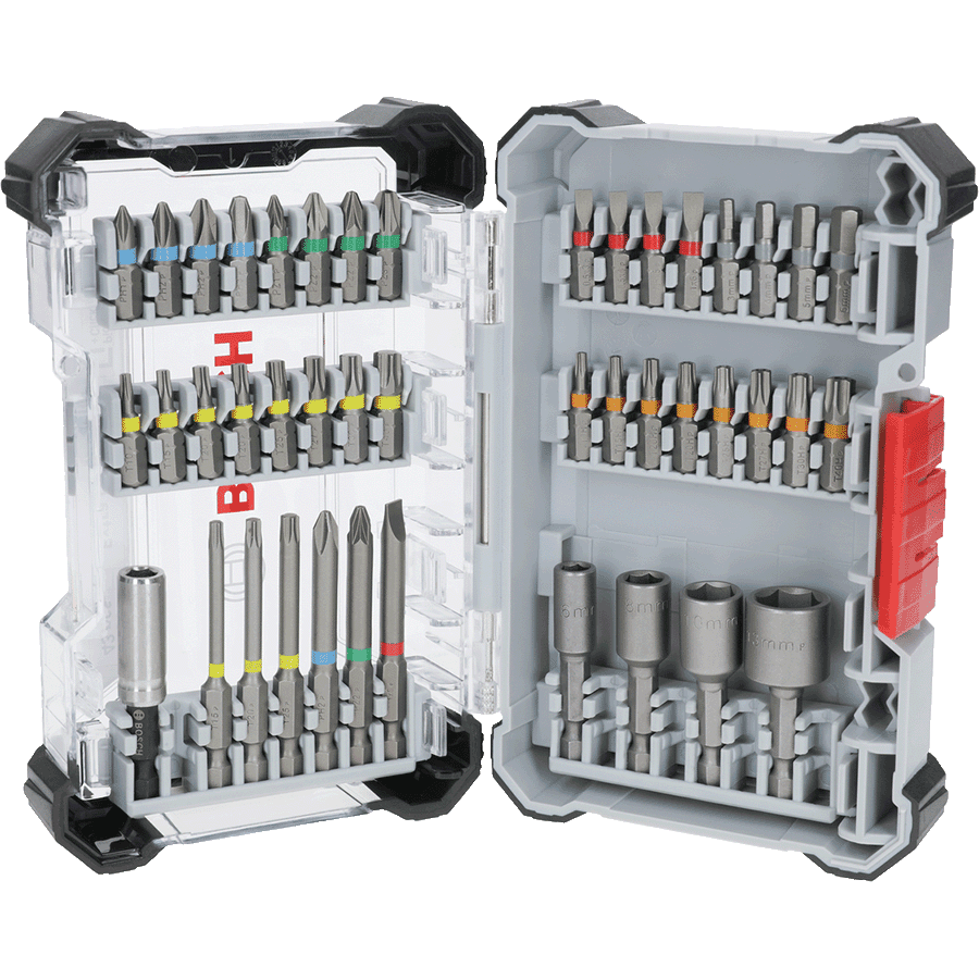 超硬螺絲起子鑽頭套組，43 件